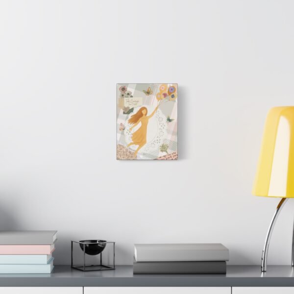 Take Courage Woman Illustration Matte Canvas | Stretched Wall Art