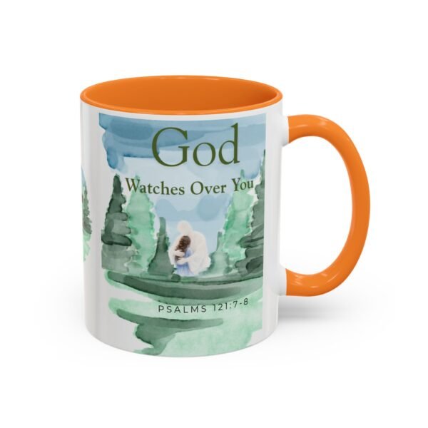 God Watches over you mug