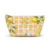 Lemon Blossom Cosmetic Bag | Cottagecore Floral Makeup Pouch