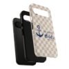 Anchor Holds Phone Case | Nautical Anchor Pattern, Checkered Scripture Design