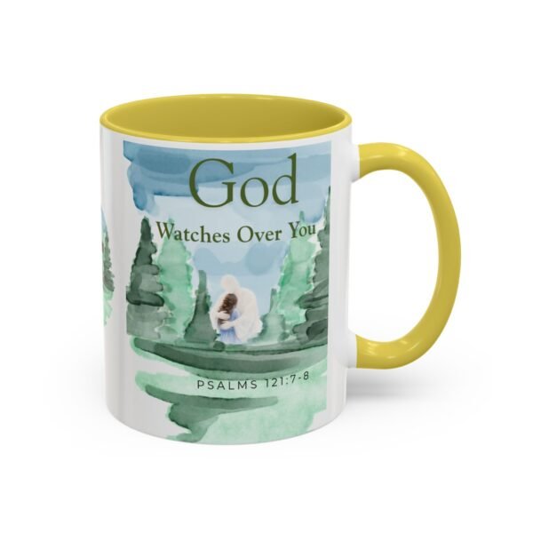 God Watches over you mug