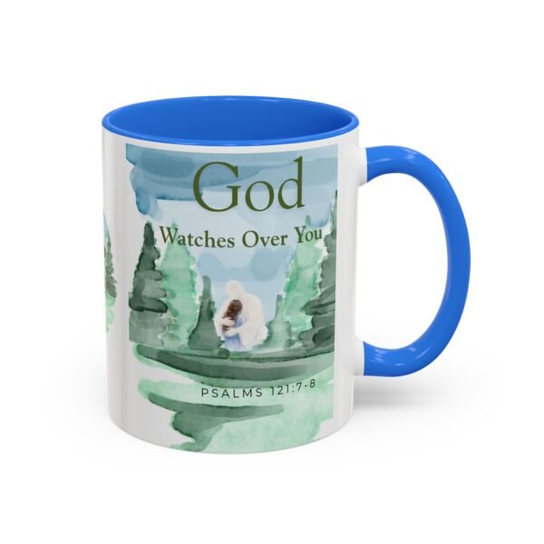 God Watches over you mug