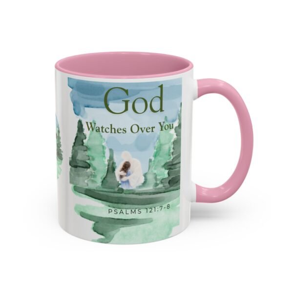 God Watches over you mug