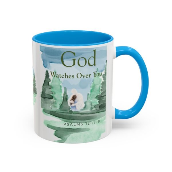 God Watches over you mug