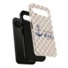 Anchor Holds Phone Case | Nautical Anchor Pattern, Checkered Scripture Design
