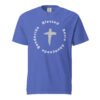 unisex-garment-dyed-heavyweight-t-shirt-flo-blue-front-6a41110979d82.jpg Blessed Multilingual Shirt