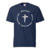 unisex-garment-dyed-heavyweight-t-shirt-true-navy-front-6a4111097a829.jpg Blessed Multilingual Shirt