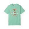 10115528408497988458_2048-1.jpeg Teacher Peach T-Shirt — "Ms. ARNOLD" Personalized Floral Apple Tee