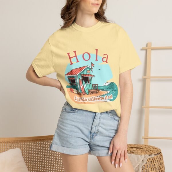 10597338826650236854_2048.jpeg Hola Cuando Calienta el Sol Shirt | Spanglish Summer Tee | Beach Vacation Graphic T-Shirt | Coastal Beach Vibes Shirt | Latino Summer Gift
