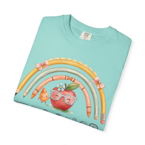 11518889126884613290_2048-2.jpeg Teacher Apple Rainbow T-Shirt — Cute Back-to-School Gift for Educators