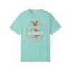 11892122205156504829_2048-1.jpeg Teacher Peach T-Shirt — "Ms. ARNOLD" Personalized Floral Apple Tee