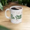 Be still, Espera Ceramic Mug - Floral Coffee Tea Cup (11oz/15oz)