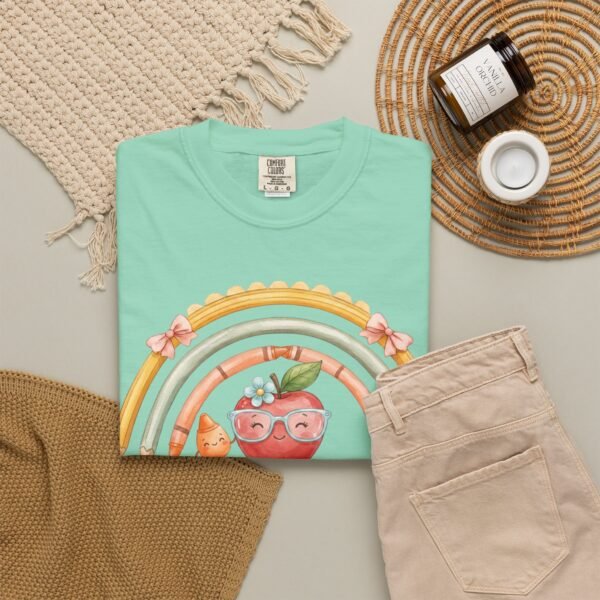 13081471598636741822_2048-2.jpeg Teacher Apple Rainbow T-Shirt — Cute Back-to-School Gift for Educators