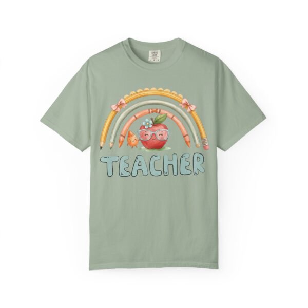 1323233288170518360_2048-2.jpeg Teacher Apple Rainbow T-Shirt — Cute Back-to-School Gift for Educators