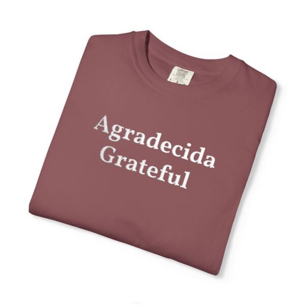 13402805186658019549_2048.jpeg Grateful "Agradecida" Tee — Garment-Dyed Spanish Gratitude T-Shirt