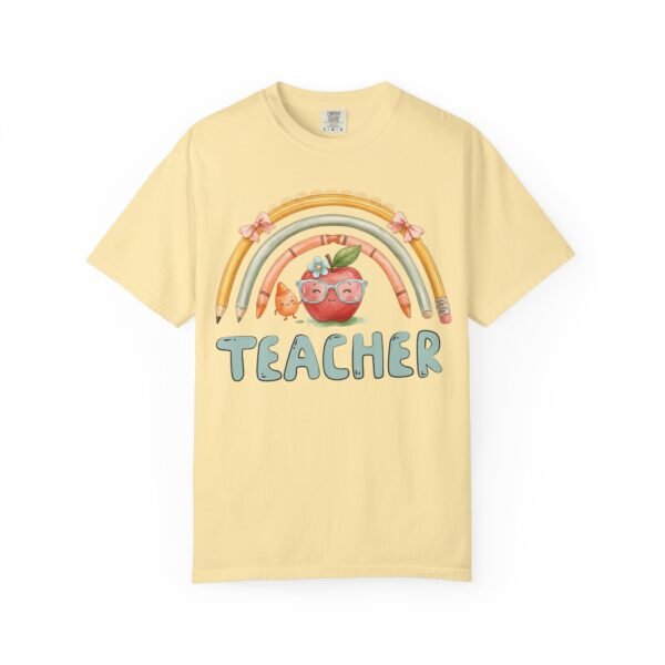13638143538106070791_2048-2.jpeg Teacher Apple Rainbow T-Shirt — Cute Back-to-School Gift for Educators