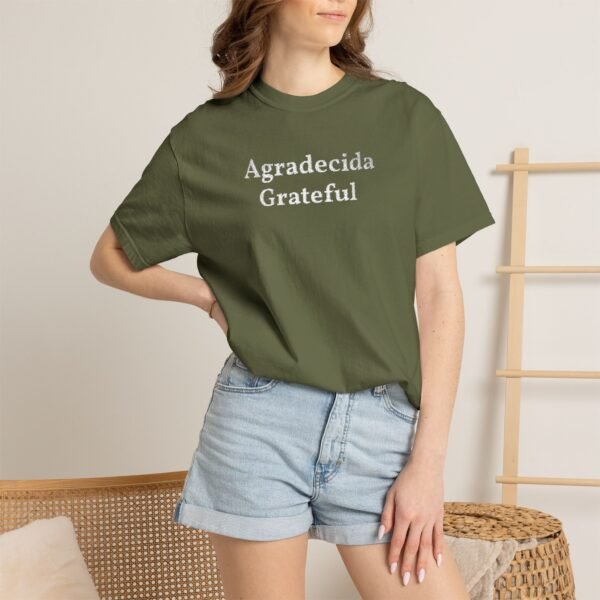 1406188437615352674_2048.jpeg Grateful "Agradecida" Tee — Garment-Dyed Spanish Gratitude T-Shirt