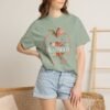 14500602257911308188_2048-1.jpeg Teacher Peach T-Shirt — "Ms. ARNOLD" Personalized Floral Apple Tee