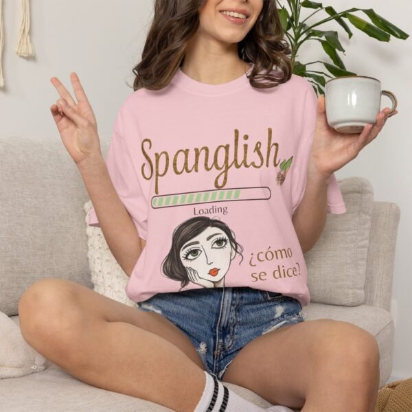 14950527363845621829_2048.jpeg Spanglish Loading T-Shirt — Cómo Se Dice? Graphic Tee for Bilingual & Latino Culture Lovers