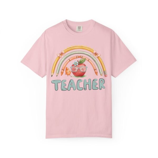 15001233036389747036_2048-2.jpeg Teacher Apple Rainbow T-Shirt — Cute Back-to-School Gift for Educators
