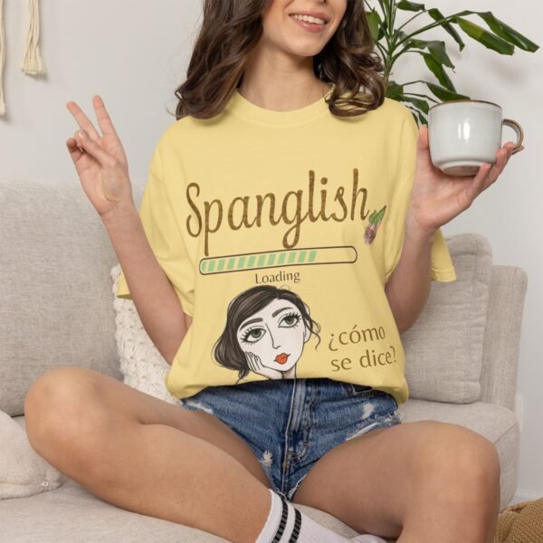 15062113064859493413_2048.jpeg Spanglish Loading T-Shirt — Cómo Se Dice? Graphic Tee for Bilingual & Latino Culture Lovers