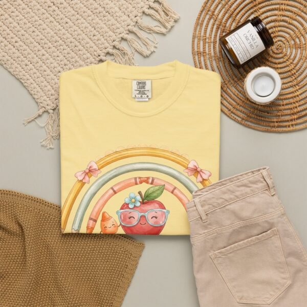 15085055946355486701_2048-2.jpeg Teacher Apple Rainbow T-Shirt — Cute Back-to-School Gift for Educators