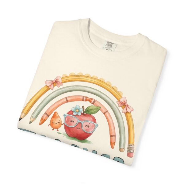 15399745763547311312_2048-2.jpeg Teacher Apple Rainbow T-Shirt — Cute Back-to-School Gift for Educators