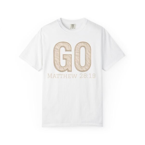 15432477282613331389_2048.jpeg GO Matthew 28:19 Christian T-Shirt