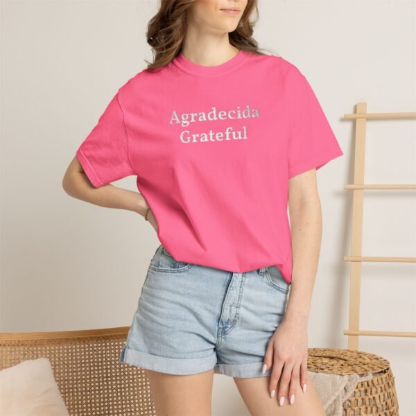 15444005878022060504_2048.jpeg Grateful "Agradecida" Tee — Garment-Dyed Spanish Gratitude T-Shirt