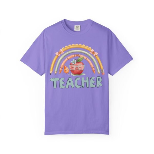 15531910189762434168_2048-2.jpeg Teacher Apple Rainbow T-Shirt — Cute Back-to-School Gift for Educators