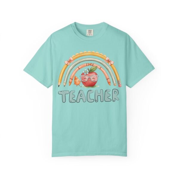 15805079319300872325_2048-2.jpeg Teacher Apple Rainbow T-Shirt — Cute Back-to-School Gift for Educators