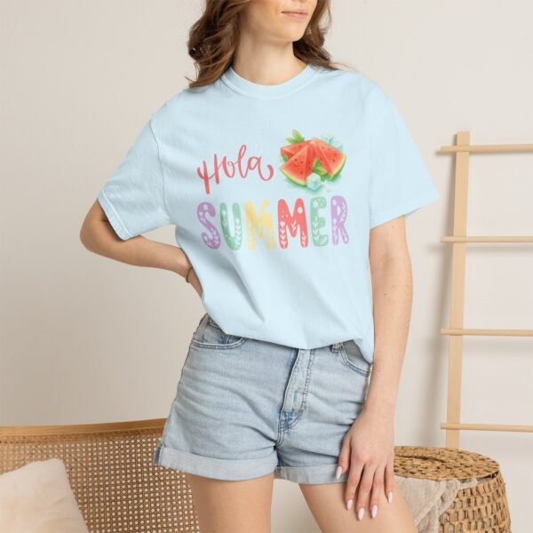 15848712442469155276_2048.jpeg Hola Summer Watermelon Shirt | Cute Summer Graphic Tee | Spanglish Summer Shirt | Beach Vacation Tee | Colorful Summer T-Shirt