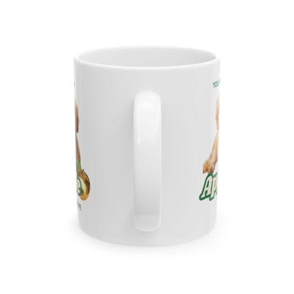 16077447675145675175_2048.jpeg Golden Retriever "You Are the Apple of My Eye" Mug | Ceramic Coffee Cup