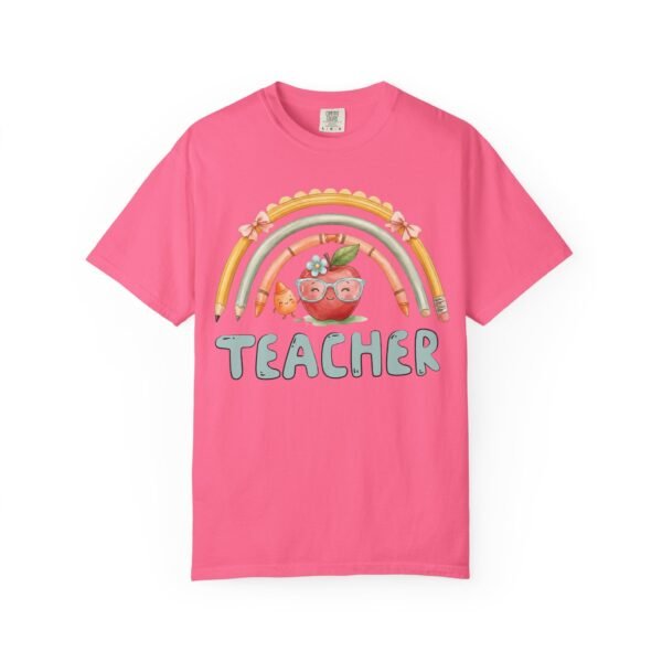16475602688402335387_2048-2.jpeg Teacher Apple Rainbow T-Shirt — Cute Back-to-School Gift for Educators