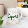 Be still, Espera Ceramic Mug - Floral Coffee Tea Cup (11oz/15oz)