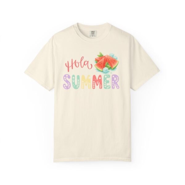 17290608758804852621_2048.jpeg Hola Summer Watermelon Shirt | Cute Summer Graphic Tee | Spanglish Summer Shirt | Beach Vacation Tee | Colorful Summer T-Shirt