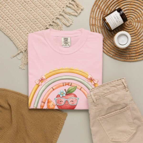 17946434727827281661_2048-2.jpeg Teacher Apple Rainbow T-Shirt — Cute Back-to-School Gift for Educators