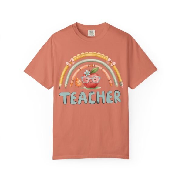18030264243031893850_2048-2.jpeg Teacher Apple Rainbow T-Shirt — Cute Back-to-School Gift for Educators