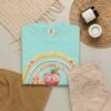 18081297855419198808_2048-2.jpeg Teacher Apple Rainbow T-Shirt — Cute Back-to-School Gift for Educators
