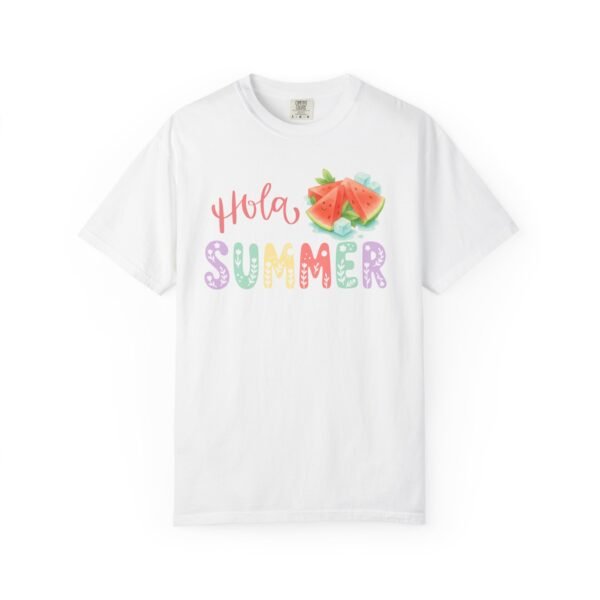 18130046768370760389_2048.jpeg Hola Summer Watermelon Shirt | Cute Summer Graphic Tee | Spanglish Summer Shirt | Beach Vacation Tee | Colorful Summer T-Shirt