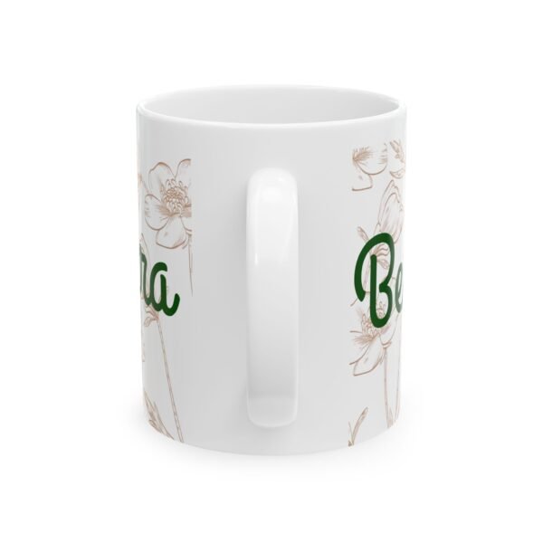 Be still, Espera Ceramic Mug - Floral Coffee Tea Cup (11oz/15oz)