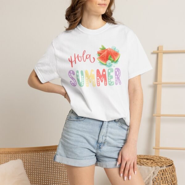 2632496484299648654_2048.jpeg Hola Summer Watermelon Shirt | Cute Summer Graphic Tee | Spanglish Summer Shirt | Beach Vacation Tee | Colorful Summer T-Shirt
