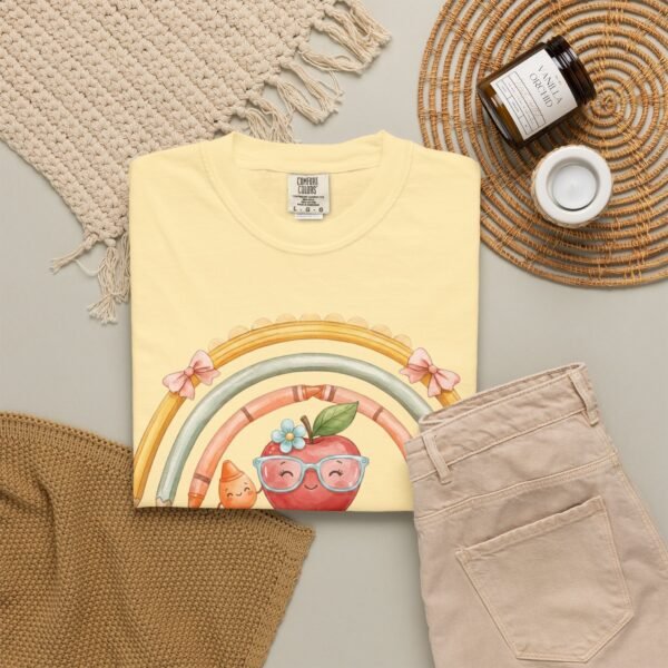 3004766206888012604_2048-2.jpeg Teacher Apple Rainbow T-Shirt — Cute Back-to-School Gift for Educators