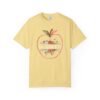 303686253091666383_2048-1.jpeg Teacher Peach T-Shirt — "Ms. ARNOLD" Personalized Floral Apple Tee