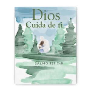 Cuida de Ti Canvas Wall Art — Salmo 121:7-8 Inspirational Christian Decor