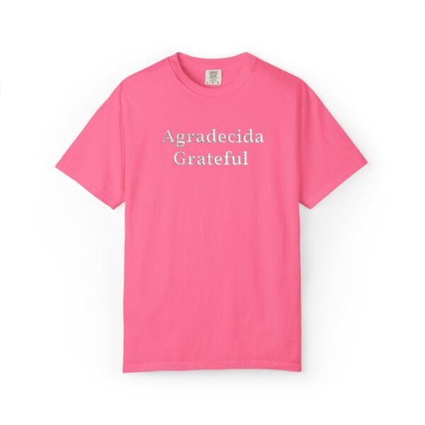 445523999172433543_2048.jpeg Grateful "Agradecida" Tee — Garment-Dyed Spanish Gratitude T-Shirt