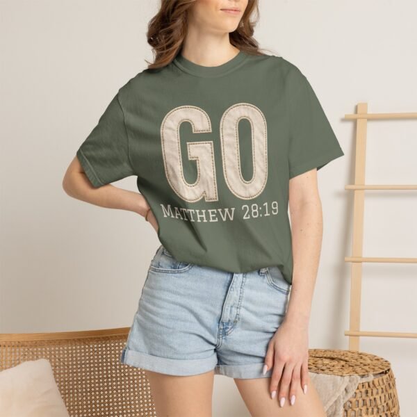 4900050767266462815_2048.jpeg GO Matthew 28:19 Christian T-Shirt