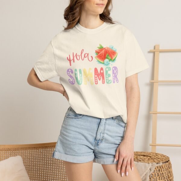 5118034943552917831_2048.jpeg Hola Summer Watermelon Shirt | Cute Summer Graphic Tee | Spanglish Summer Shirt | Beach Vacation Tee | Colorful Summer T-Shirt