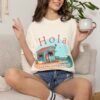 5123959659959494980_2048.jpeg Hola Cuando Calienta el Sol Shirt | Spanglish Summer Tee | Beach Vacation Graphic T-Shirt | Coastal Beach Vibes Shirt | Latino Summer Gift