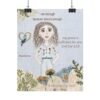 Christian Encouragement Poster — “I am enough because Jesus is enough” Inspirational Faith Art